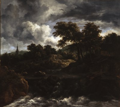 Waldlandschaft mit Wasserfall, ca. 1660 von Jacob van Ruisdael